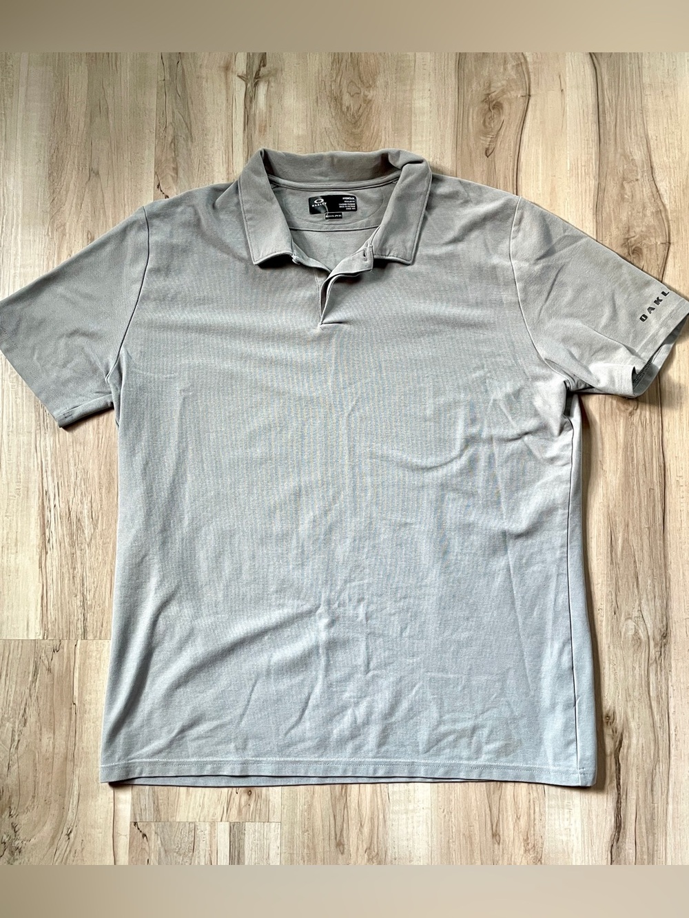 Oakley Hydrolox Regular fit Men’s Light Gray Polo Shirt, size 2XL